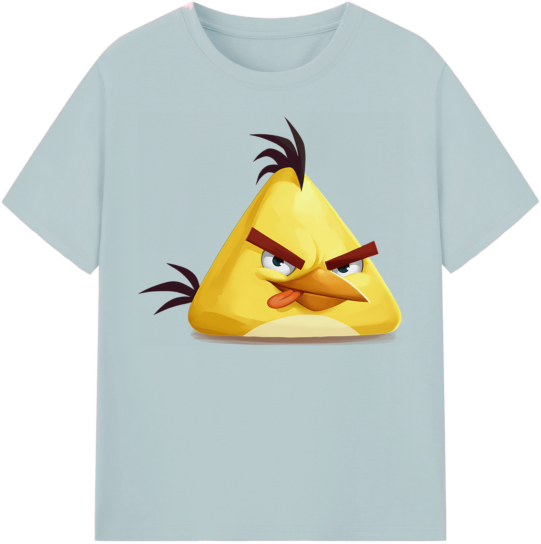 （画像用） Angry Birds アングリーバード 綿100％半袖Tシャツ（フロントプリント）